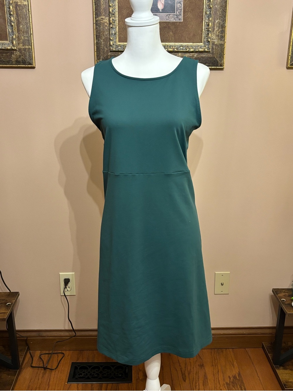 Eddie Bauer Sleeveless Teal Mini Dress